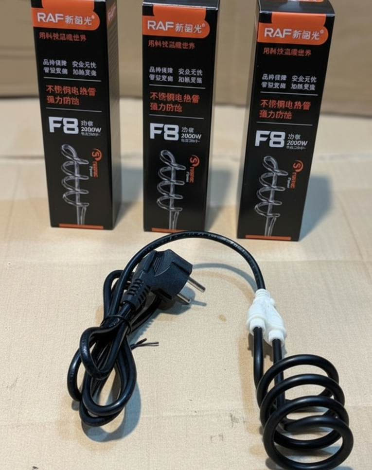 Electric Water Heating Coil – Stainless Steel Immersion Rod | Fast, Safe & Efficient Water Heater for Home Use - With box