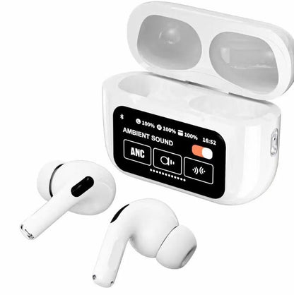 A9 Pro Earbuds ANC/ENC Touch Screen Display Noise Reduction Wireless Earbuds