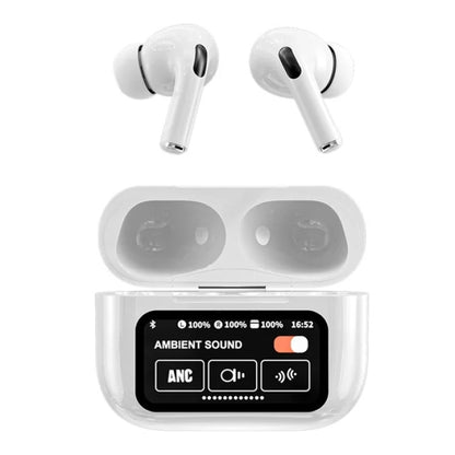 A9 Pro Earbuds ANC/ENC Touch Screen Display Noise Reduction Wireless Earbuds