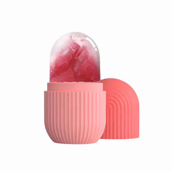 Kiwi Ice Roller Facial Massage | Silicone Cleansing Ice Lattice | Ice Cube Roller With Scrub – Random Color