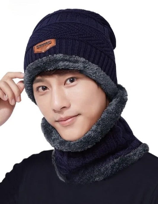 Muffler Cap With Neck Warmer 2 in 1 Warm Comfortable Stylish Durable Quality Soft Fabric Perfect Choice For Winter