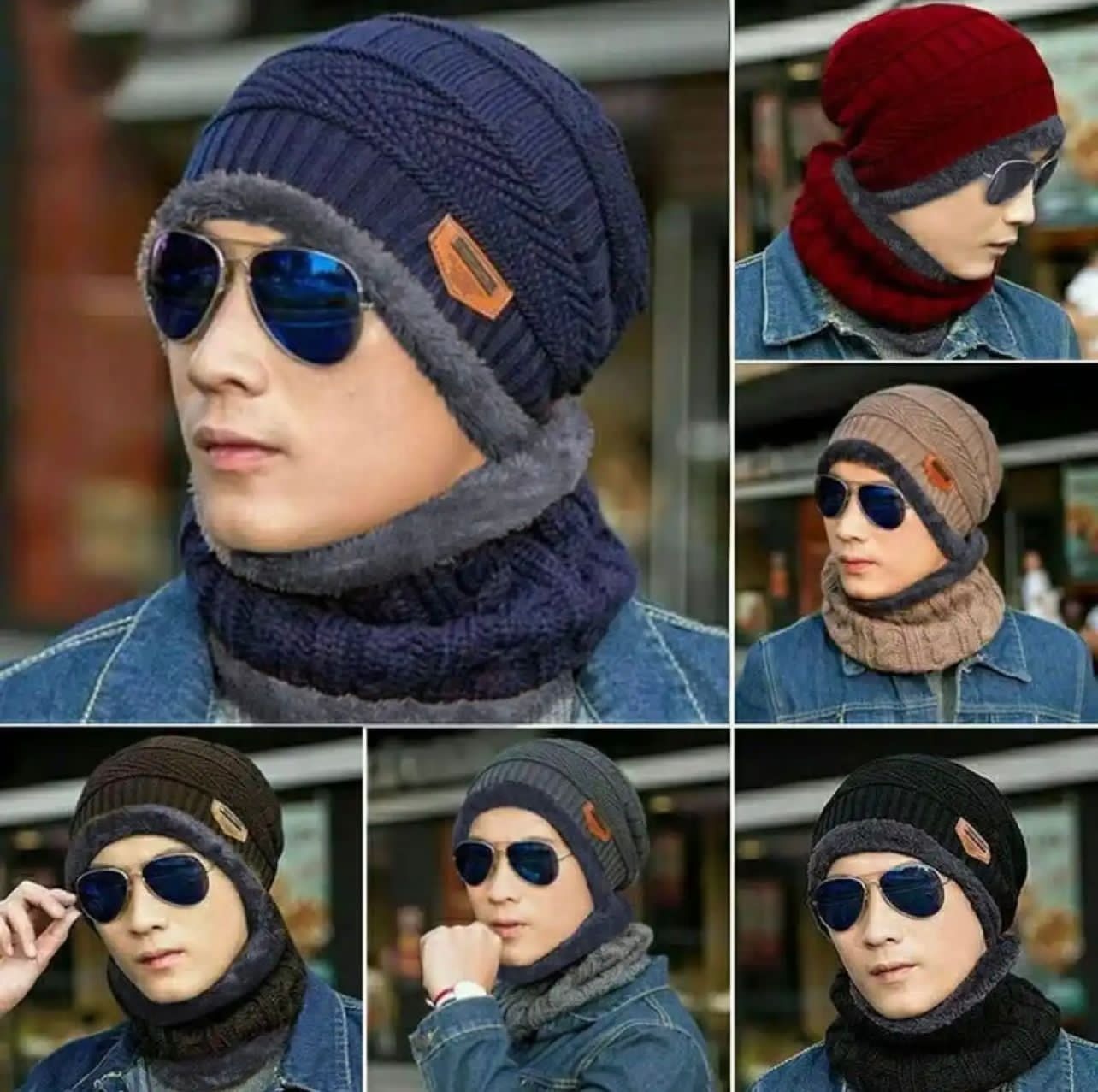 Muffler Cap With Neck Warmer 2 in 1 Warm Comfortable Stylish Durable Quality Soft Fabric Perfect Choice For Winter