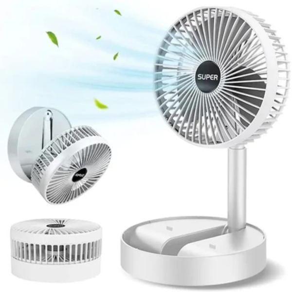 Folding Telescopic Floor Fan Summer Silent Desktop Direct Electric Fan For Office Bedroom School (random Color )