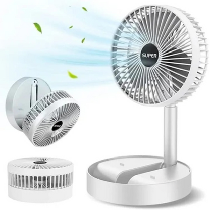 Folding Telescopic Floor Fan Summer Silent Desktop Direct Electric Fan For Office Bedroom School (random Color )
