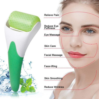 Marzahar Ice Roller For Face & Eye Puffiness Relief, Cold Gel Ice Face Roller Massager